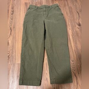 GAP Straight Up Khaki green pants.